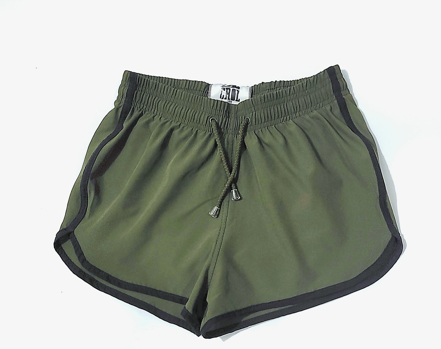 Pantaloneta Playera Curva Verde Militar