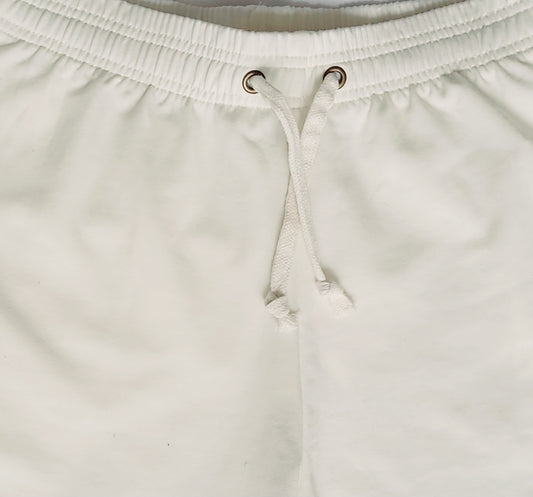 Short en algodón color Blanco Marfil