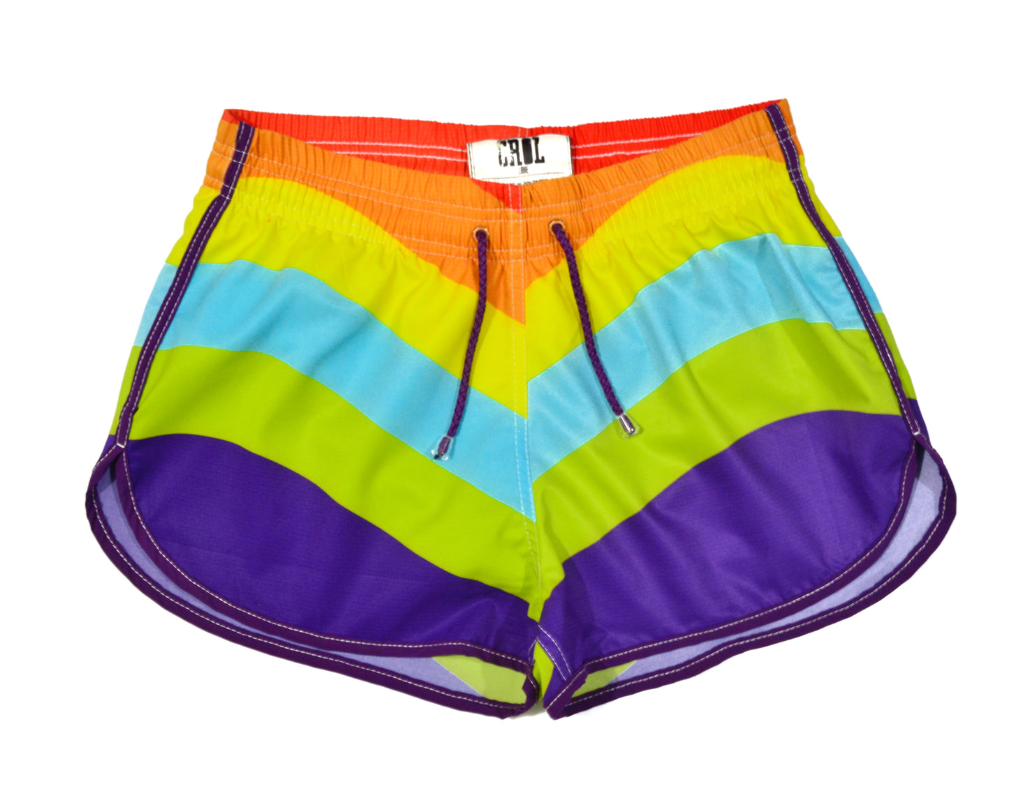 Pantaloneta Curva de Ondas de Colores