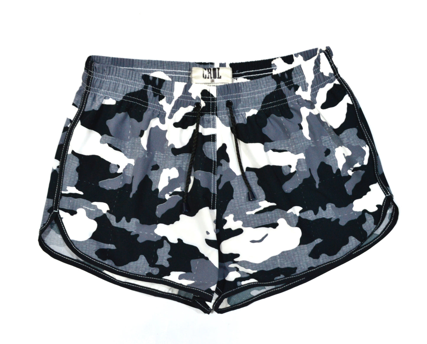 Pantaloneta Curva Camuflada Gris