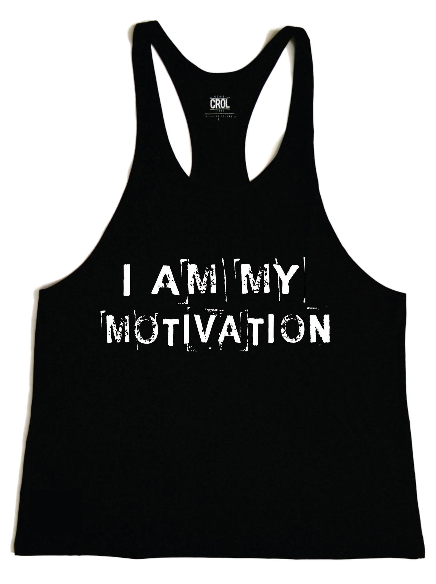 Camisilla blanca I am my motivation (Liquidación por defecto)