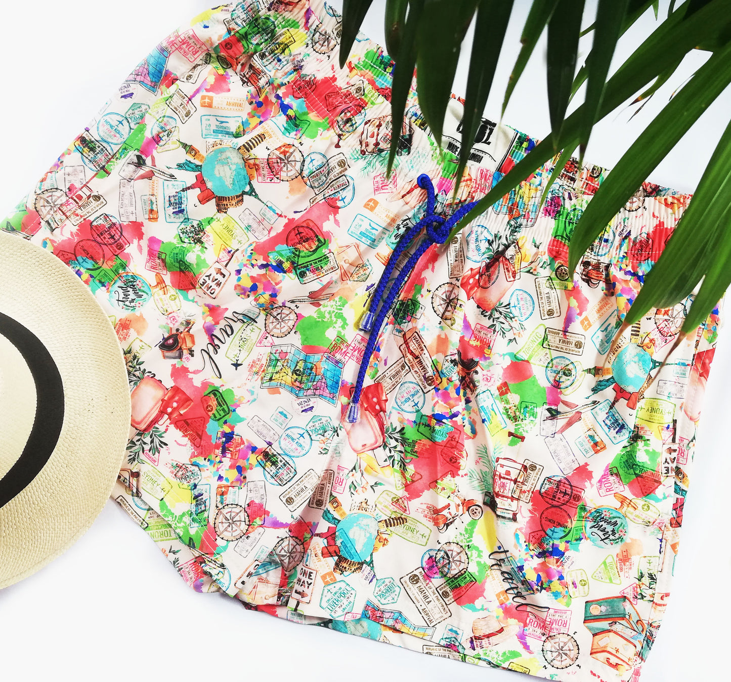 Pantaloneta Playera diseño viajero (Outlet)