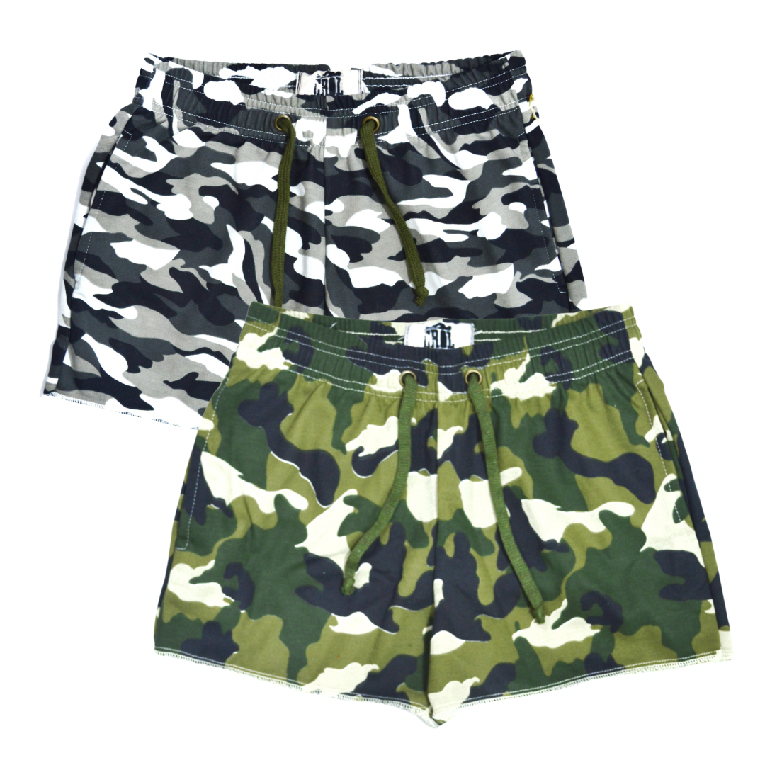 Short en algodón Camuflado
