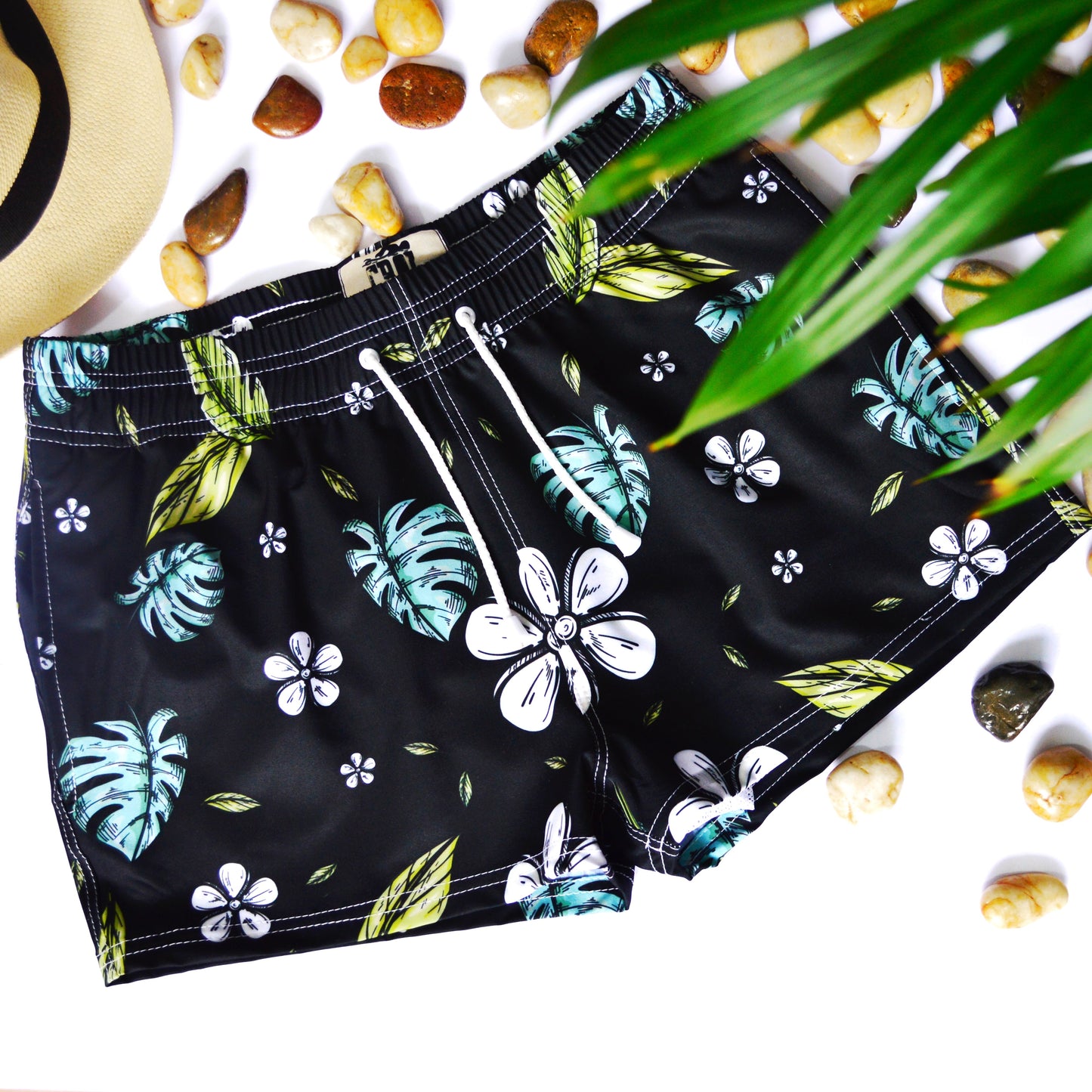 Pantaloneta Playera Flores Besito (Liquidación por defecto)
