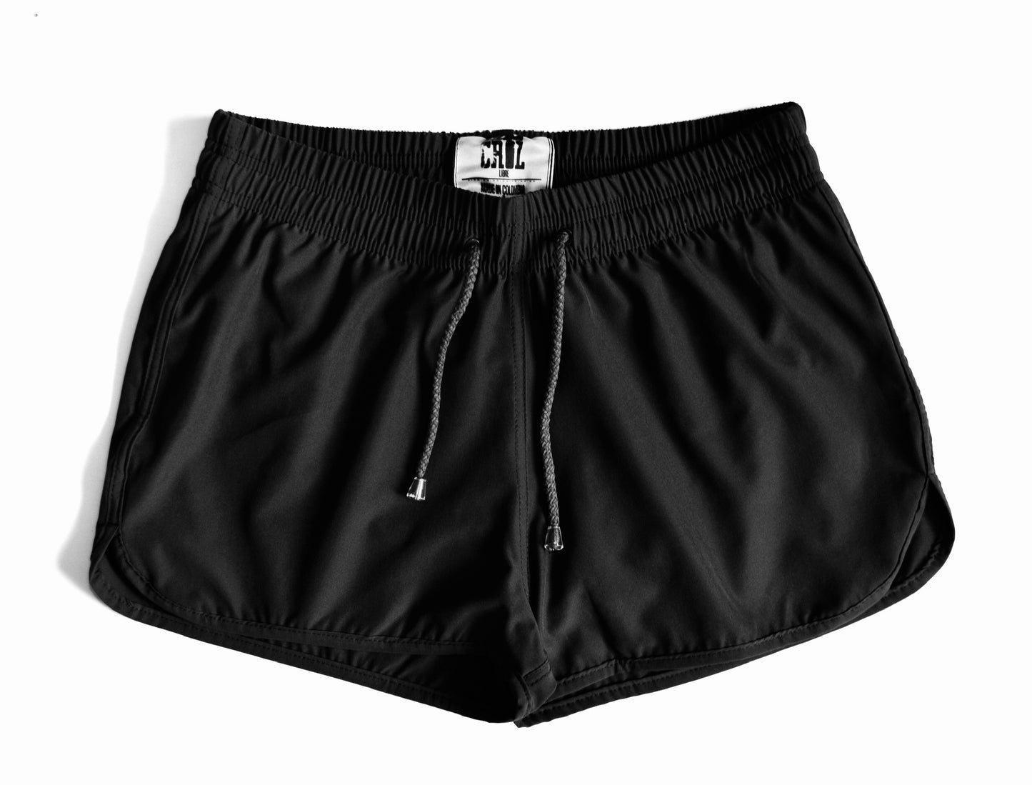 Pantaloneta Playera Curva Negra