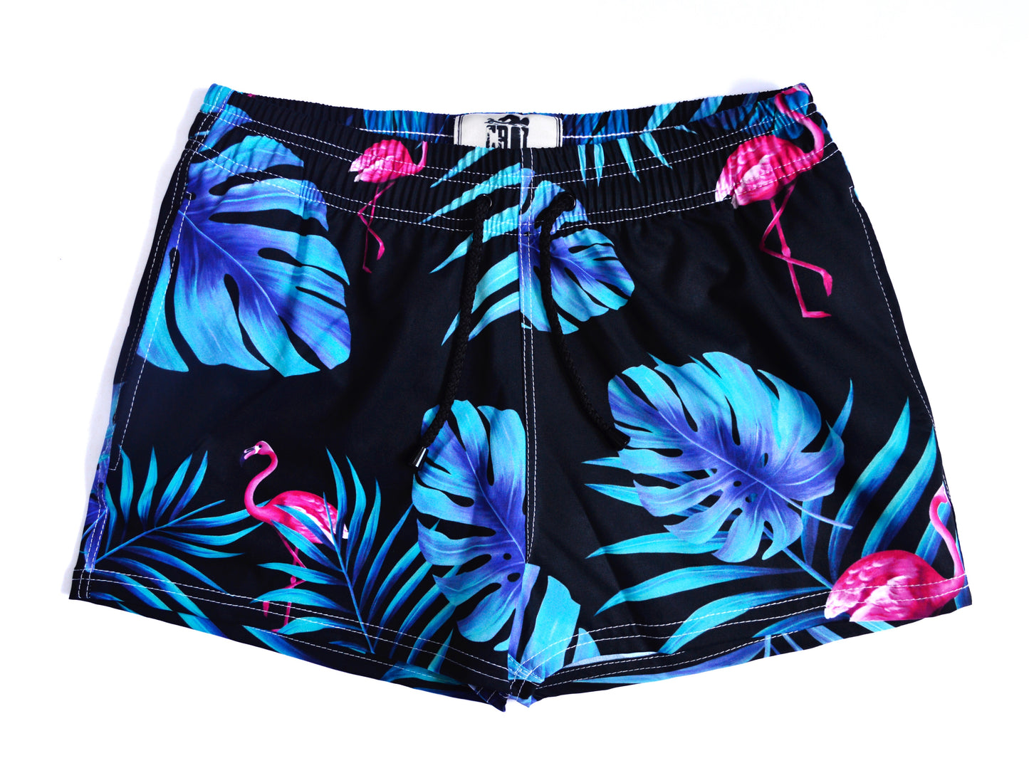 Pantaloneta Playera Uni Flamenco Fondo Negro