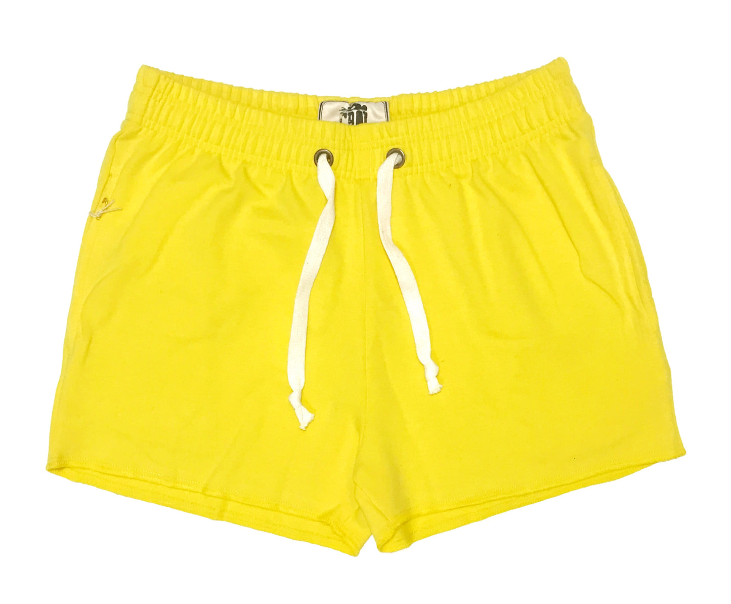 Short en algodón color amarillo