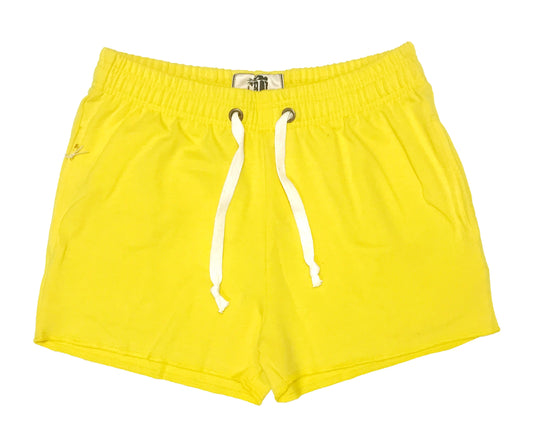 Short en algodón color amarillo