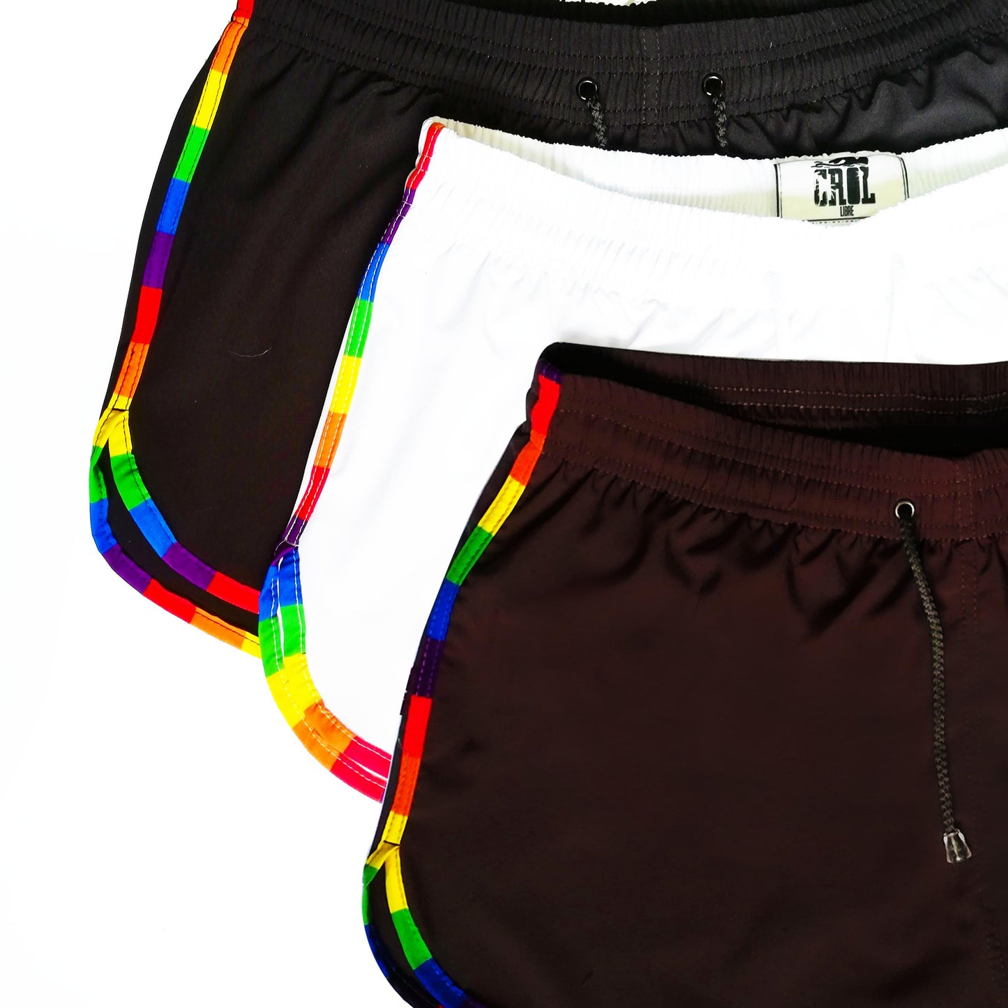 Pantaloneta Playera Curva de Sesgo Pride