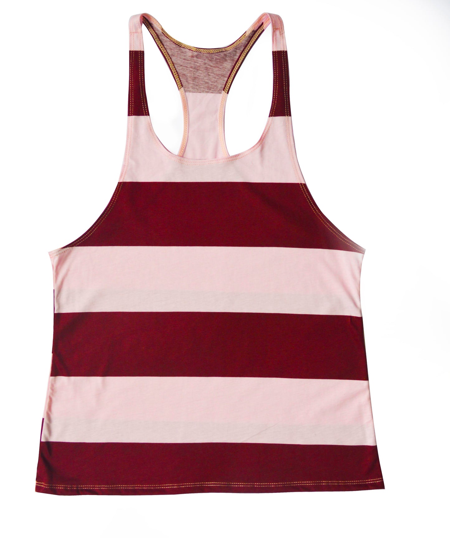 Camisilla Rosada con rayas Vino Tinto