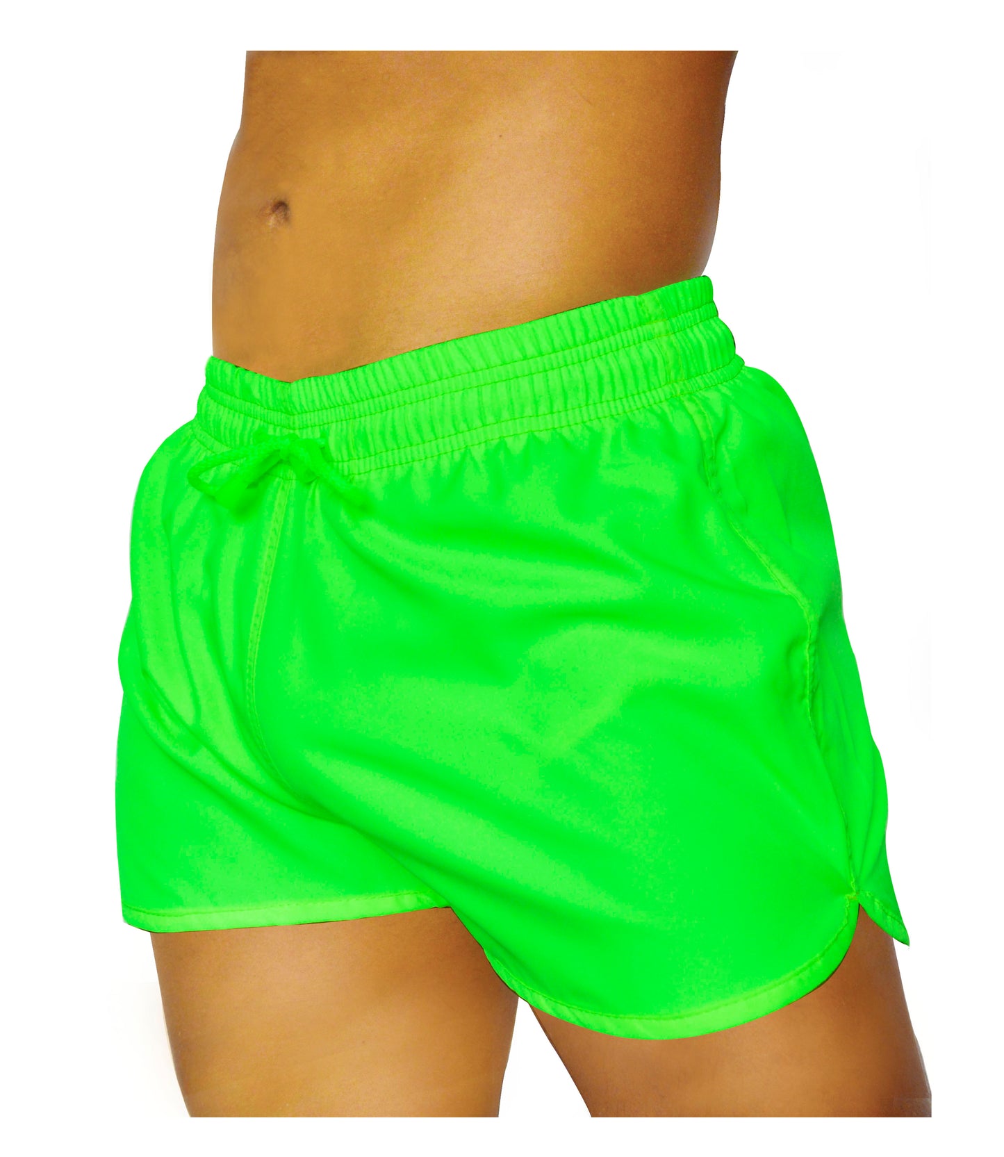 Pantaloneta Playera Curva Verde Limón