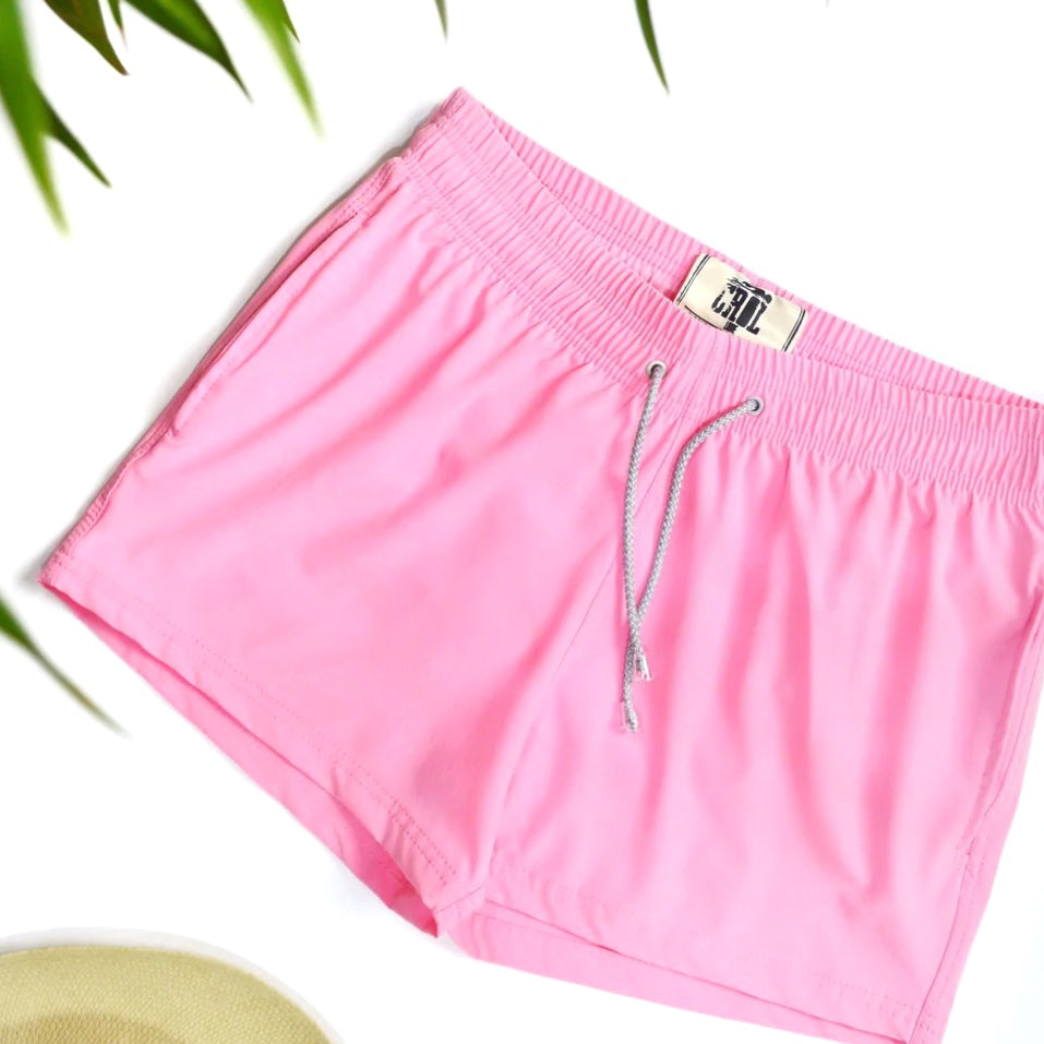 Pantaloneta Playera Rígida Rosado Pastel