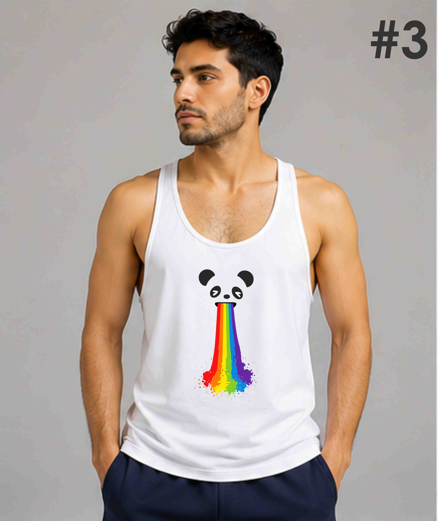 Camisilla Blanca Estampado PRIDE