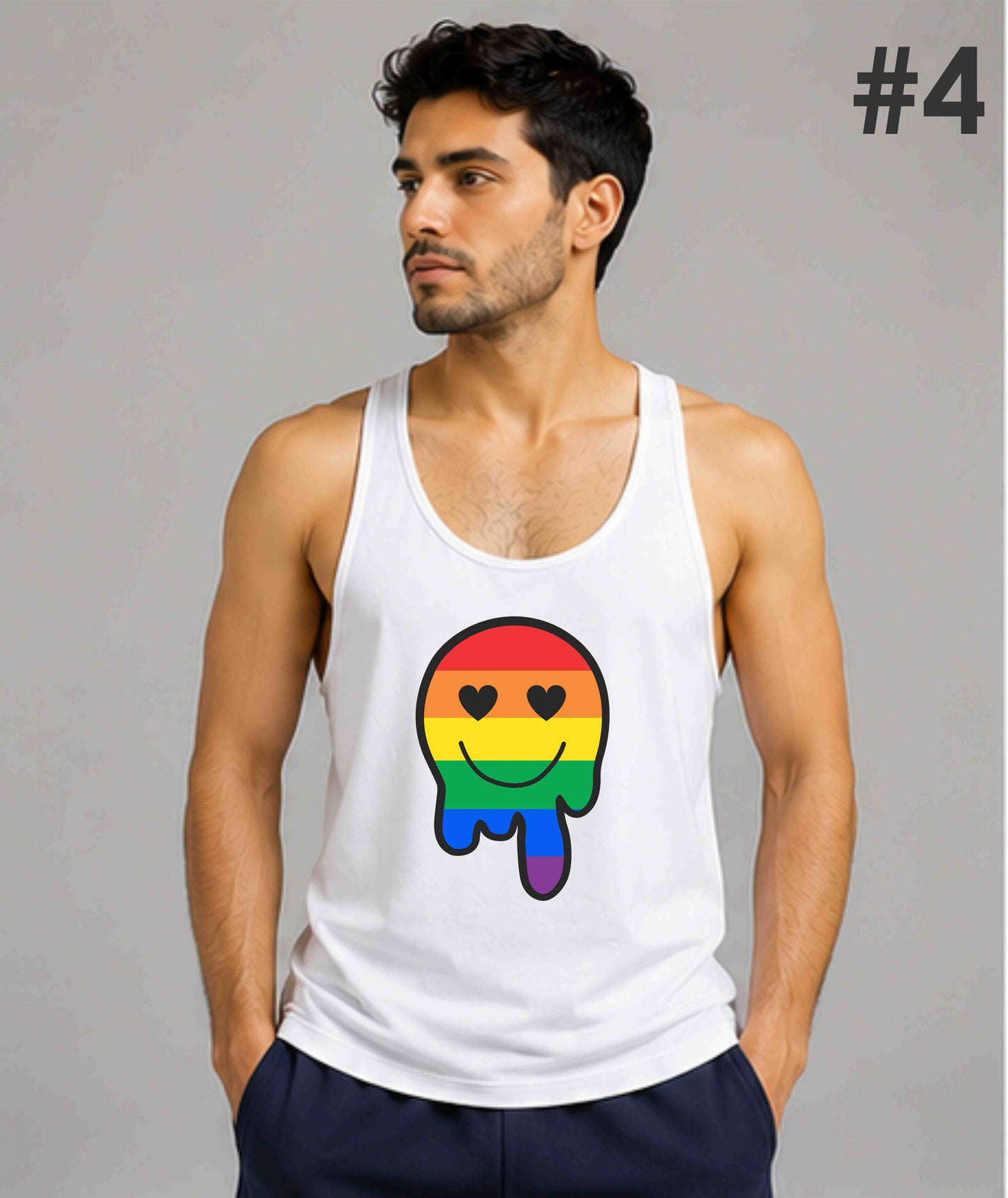 Camisilla Blanca Estampado PRIDE