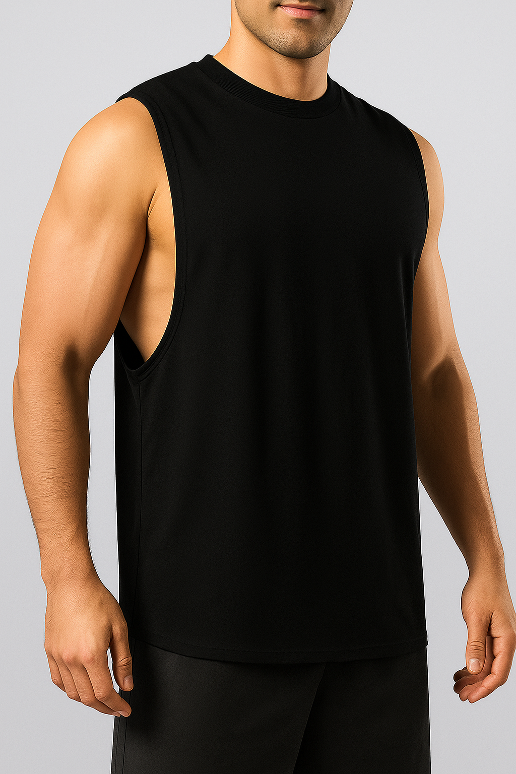 Camisilla Cisa larga Blanco & Negro