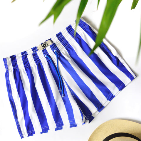 Pantaloneta Playera de líneas Azules 4.0