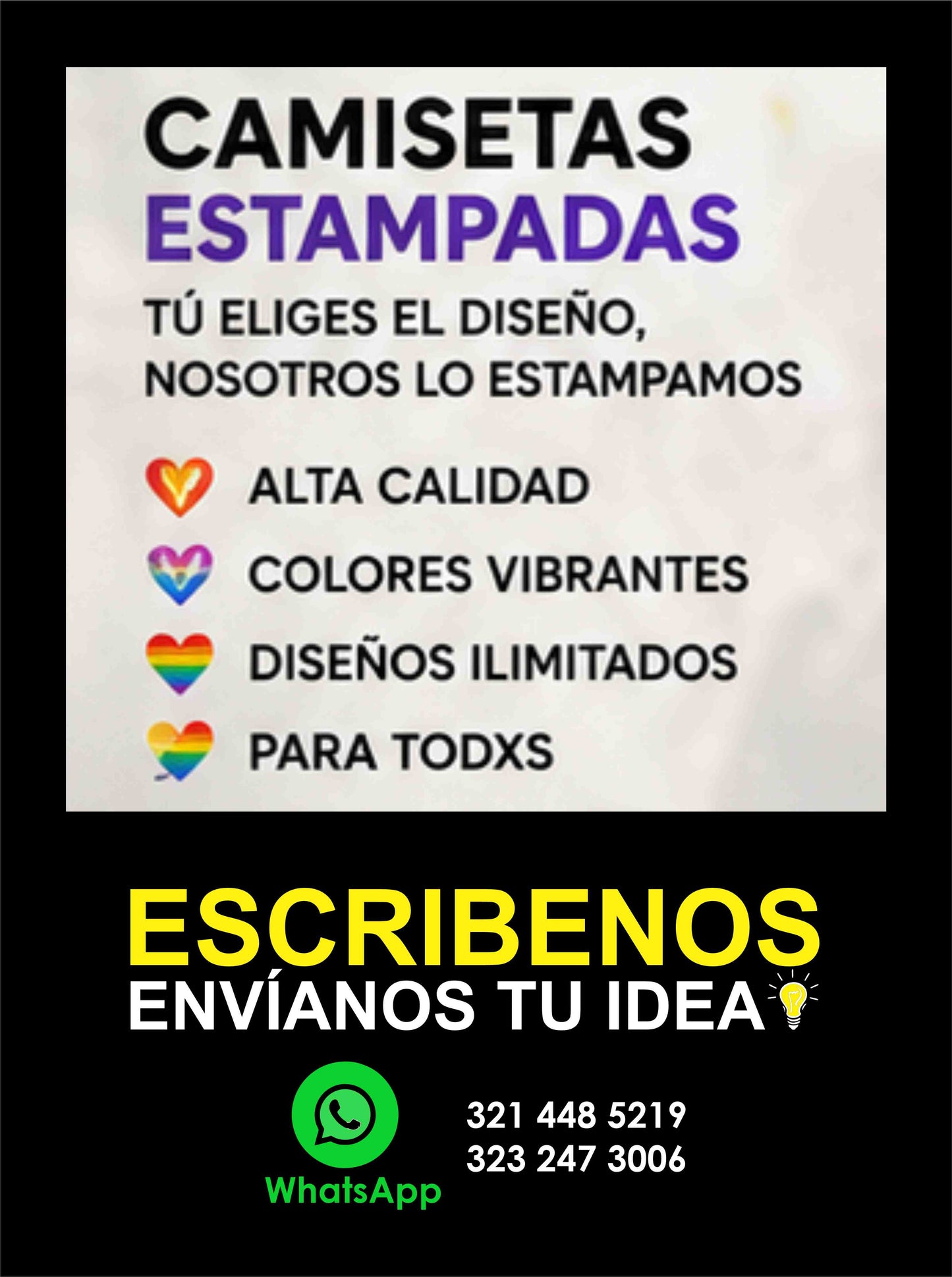 Camisilla Blanca Estampado PRIDE