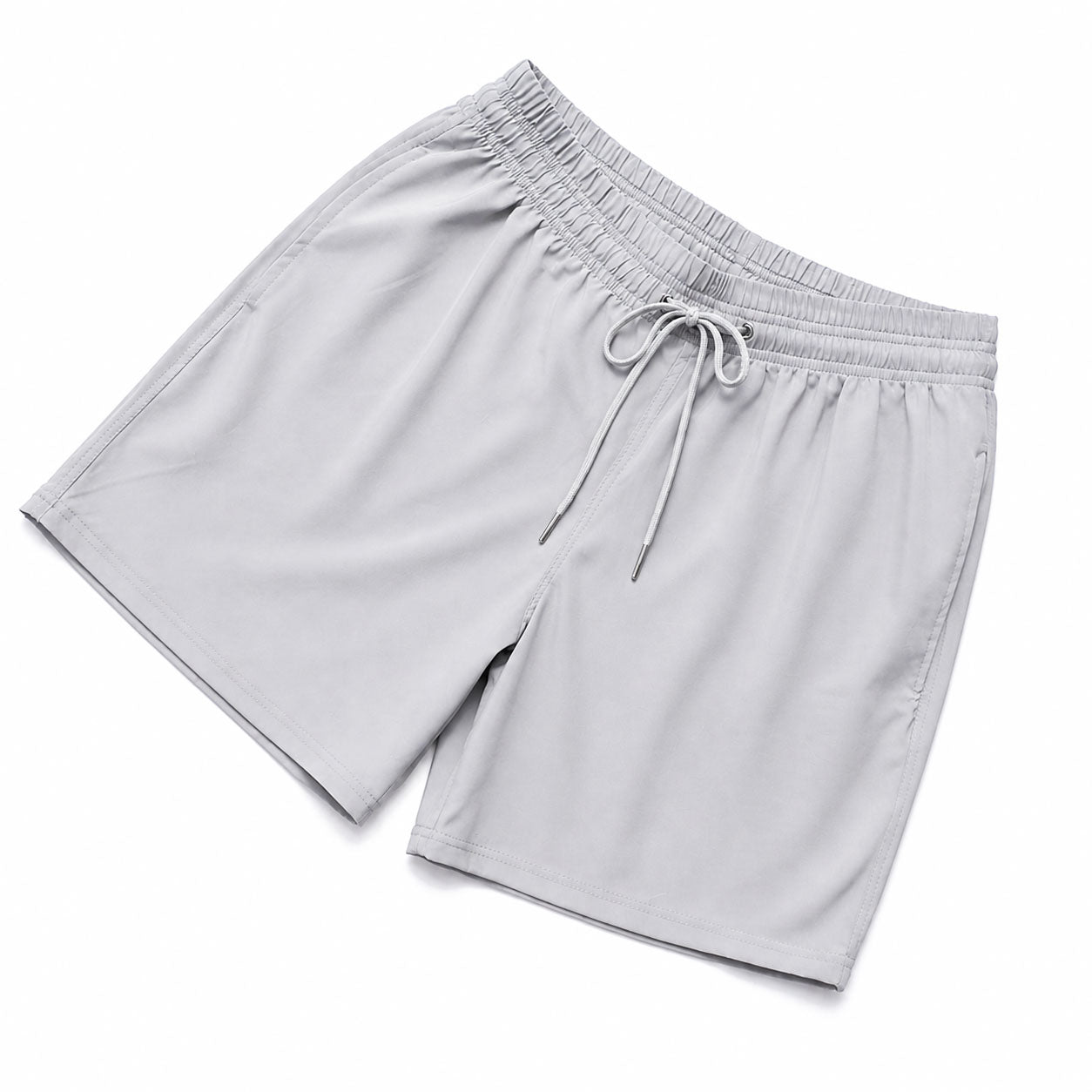 Pantaloneta Larga Gris Claro
