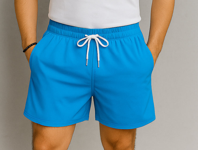 Pantaloneta Larga Azul turquesa