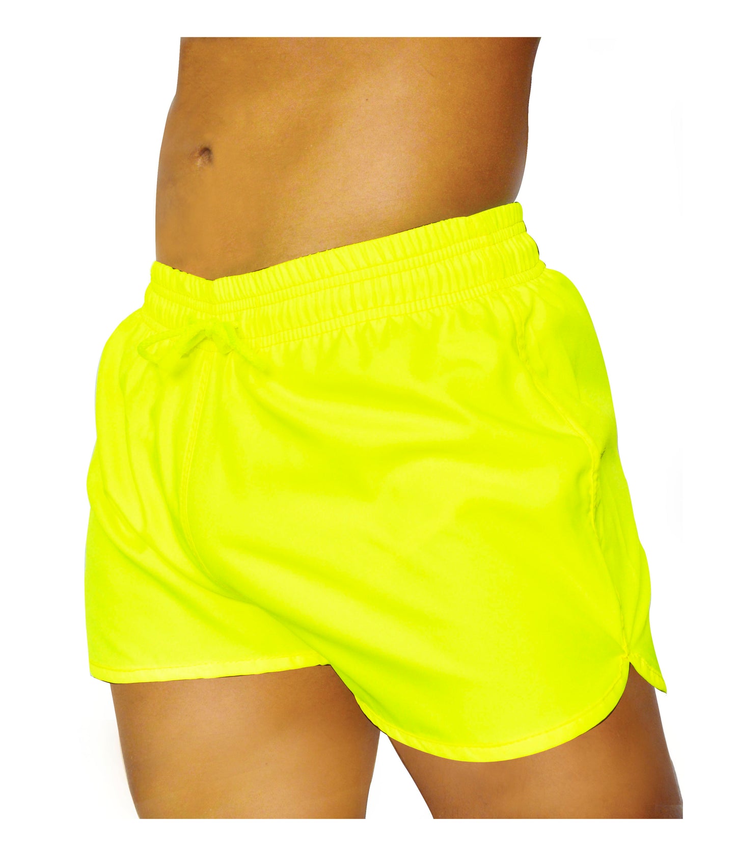 Pantaloneta Playera Curva Amarillo Citrico