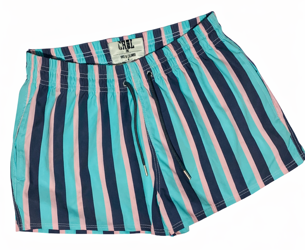 Pantaloneta Playera rayas