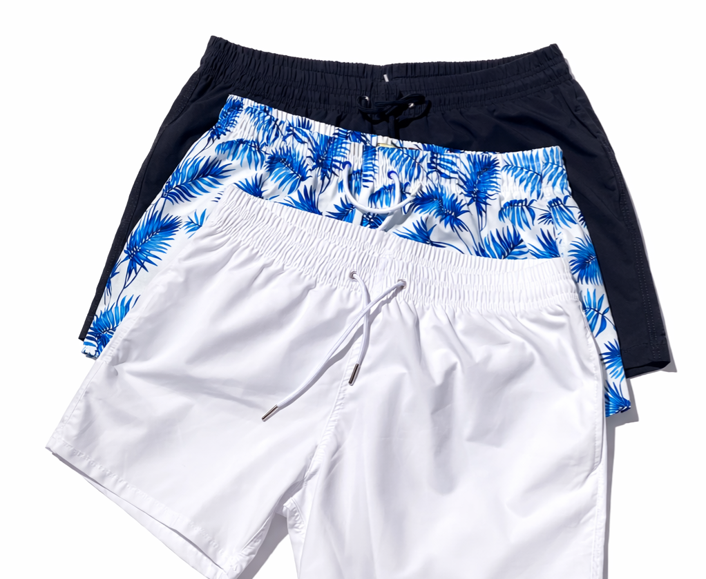 Pantaloneta Playera Tropical Azul
