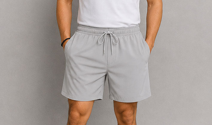 Pantaloneta Larga Gris Claro