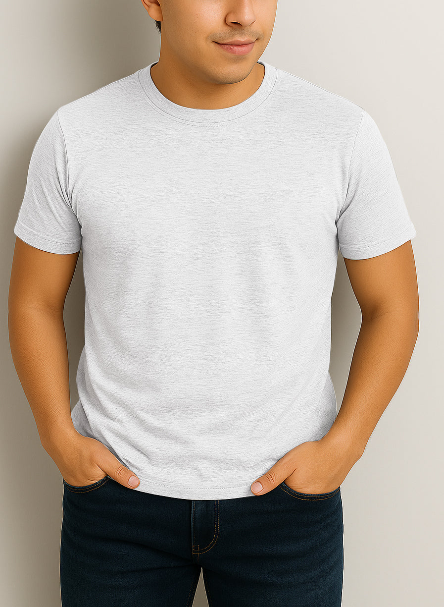 Camiseta Gris Jaspe claro