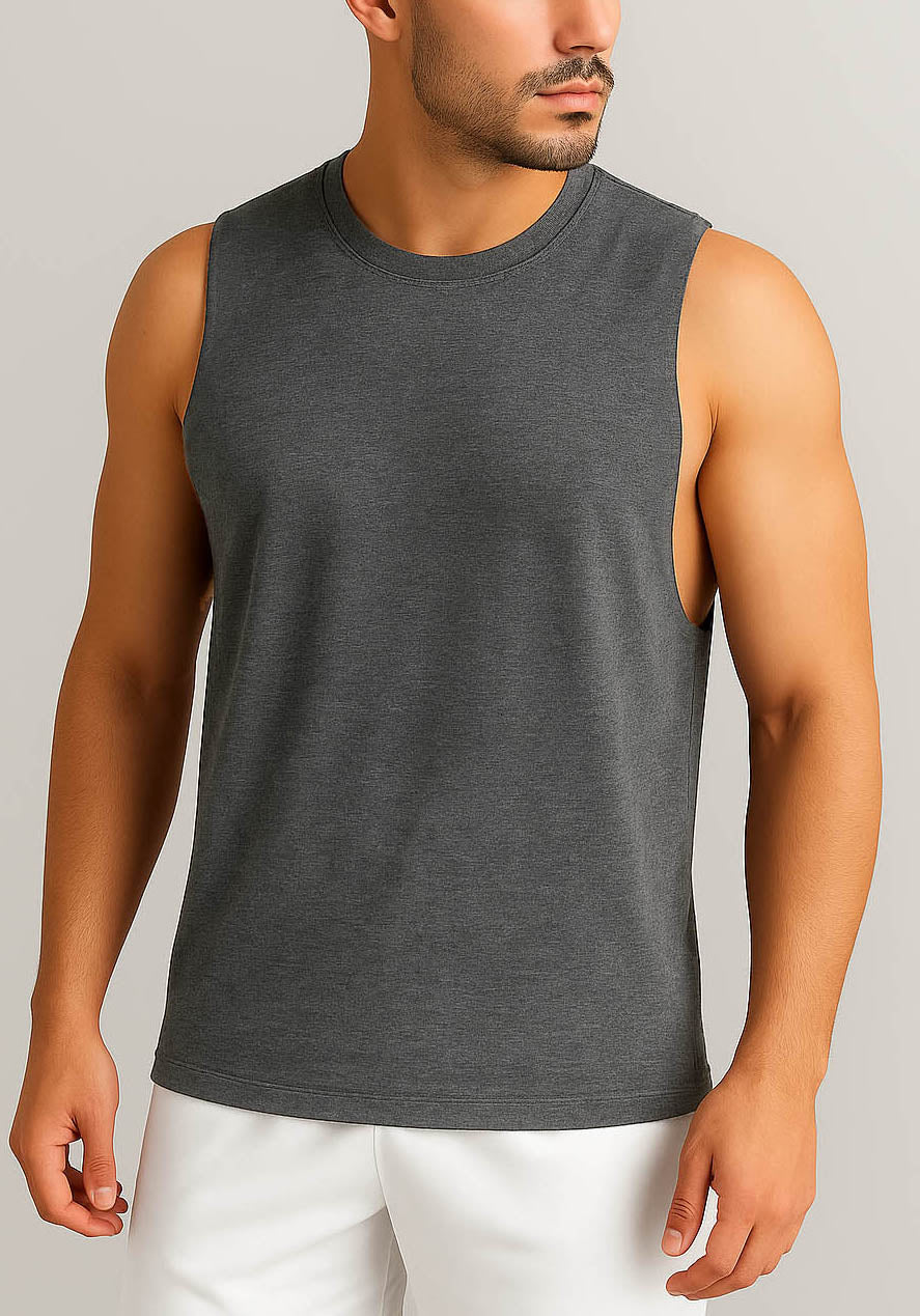 Camisilla Cisa larga Gris oscuro & Gris claro