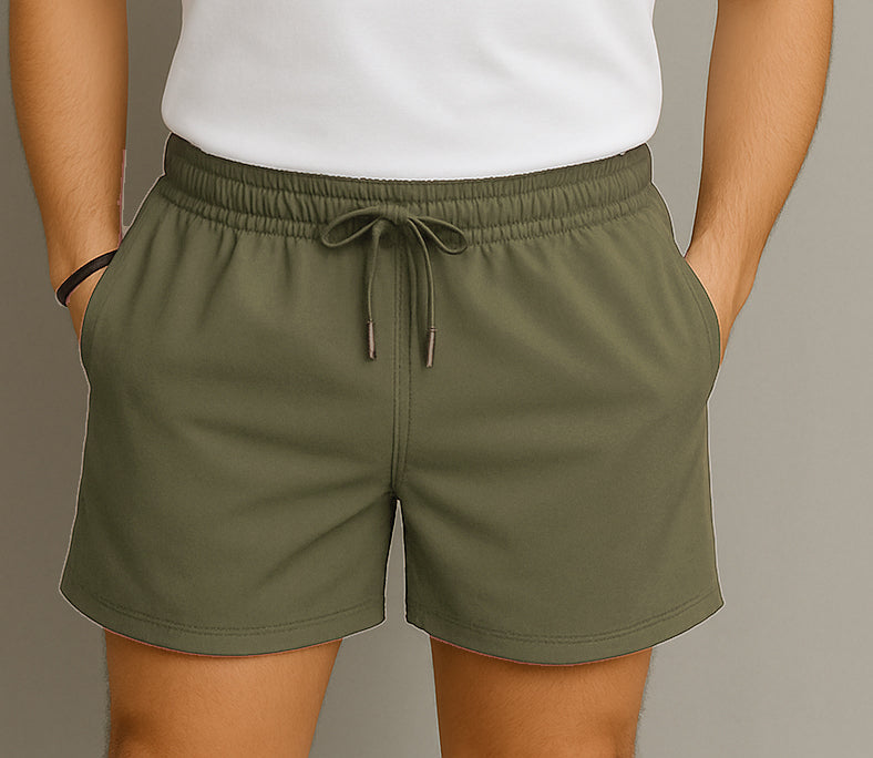 Pantaloneta Larga Verde Militar