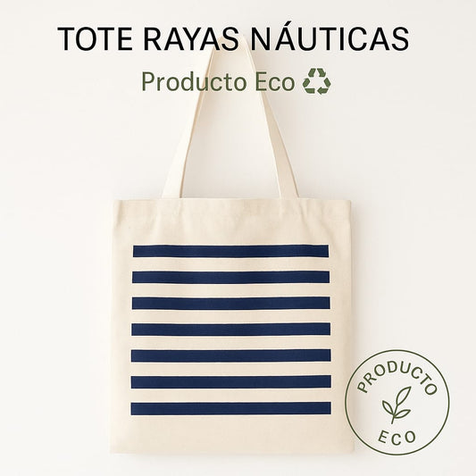Tote Bag Basico 38 x 42 Líneas nautica