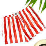 Pantaloneta Playera de líneas Rojas verticales 4.0 (Liquidacion por defecto)