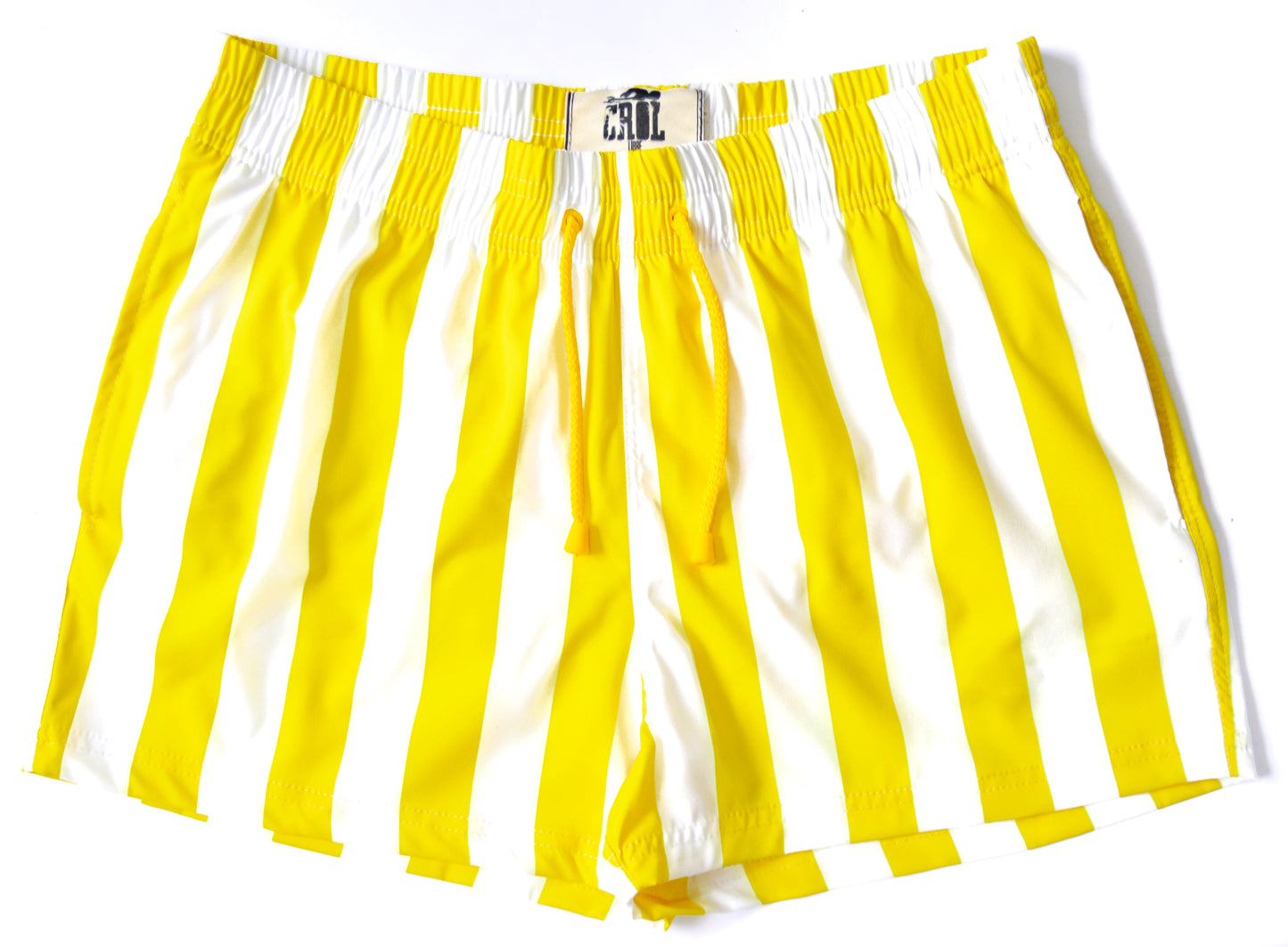 Pantaloneta Playera de Líneas Amarillas Verticales 4.0