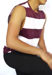Camisilla Cisa Rayada Vino tinto