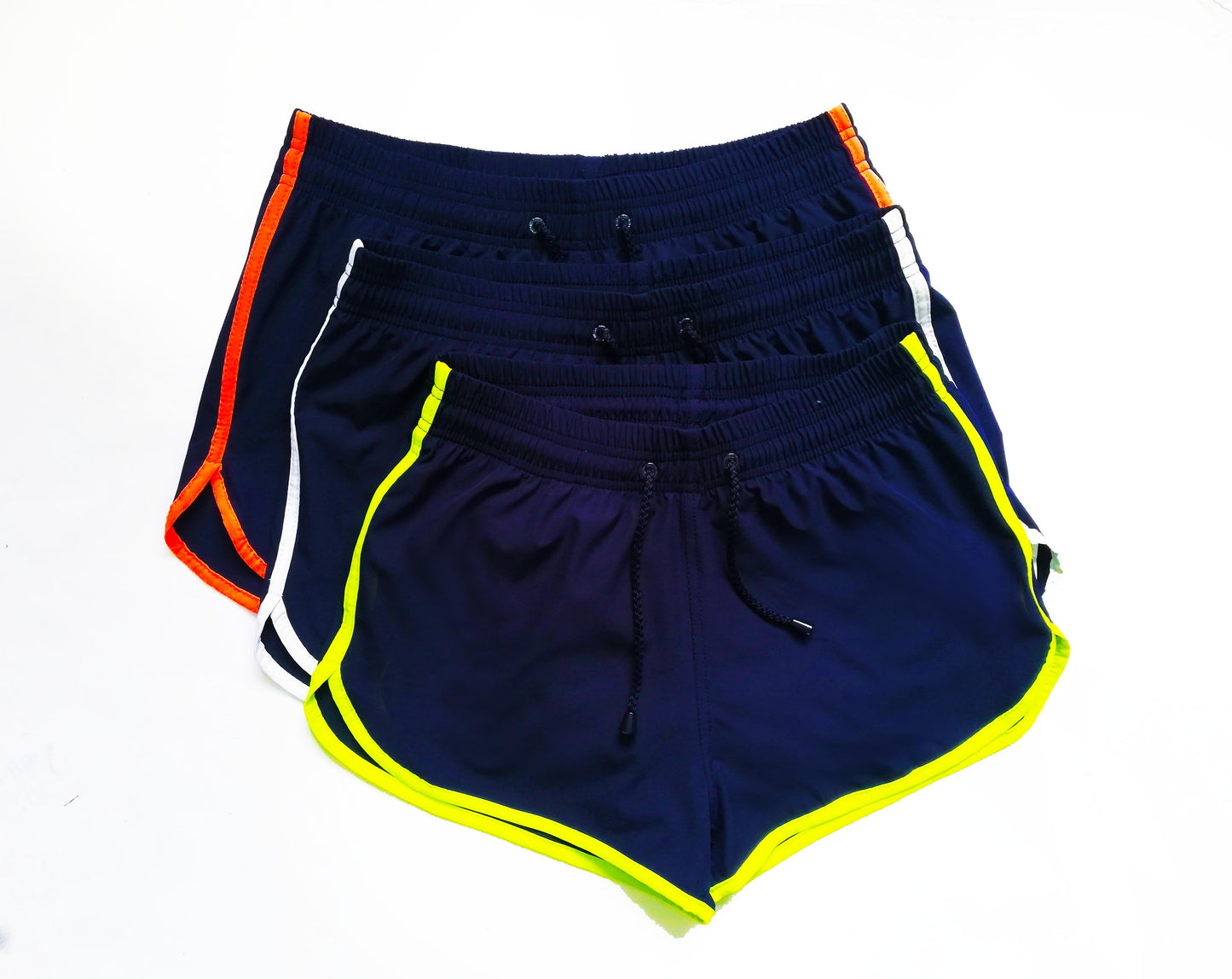 Pantaloneta Playera Curva Azul Noche Con Sesgo