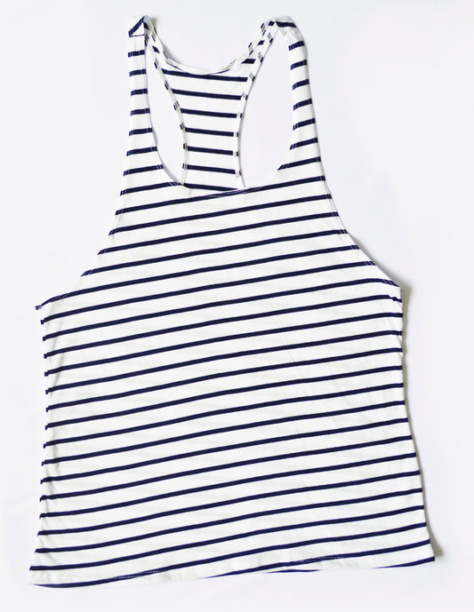 Camisilla Líneas Delgadas Azul Noche (Liquidacion por defecto)