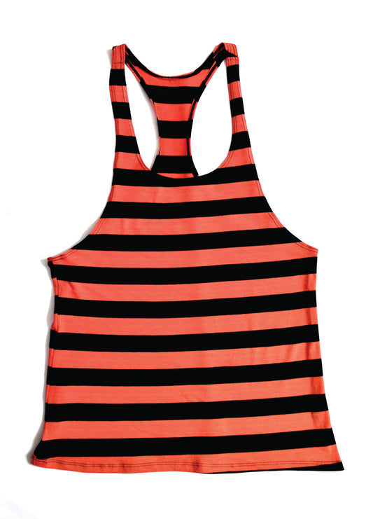 Camisilla Salmon con líneas Negras (Liquidación por defecto))